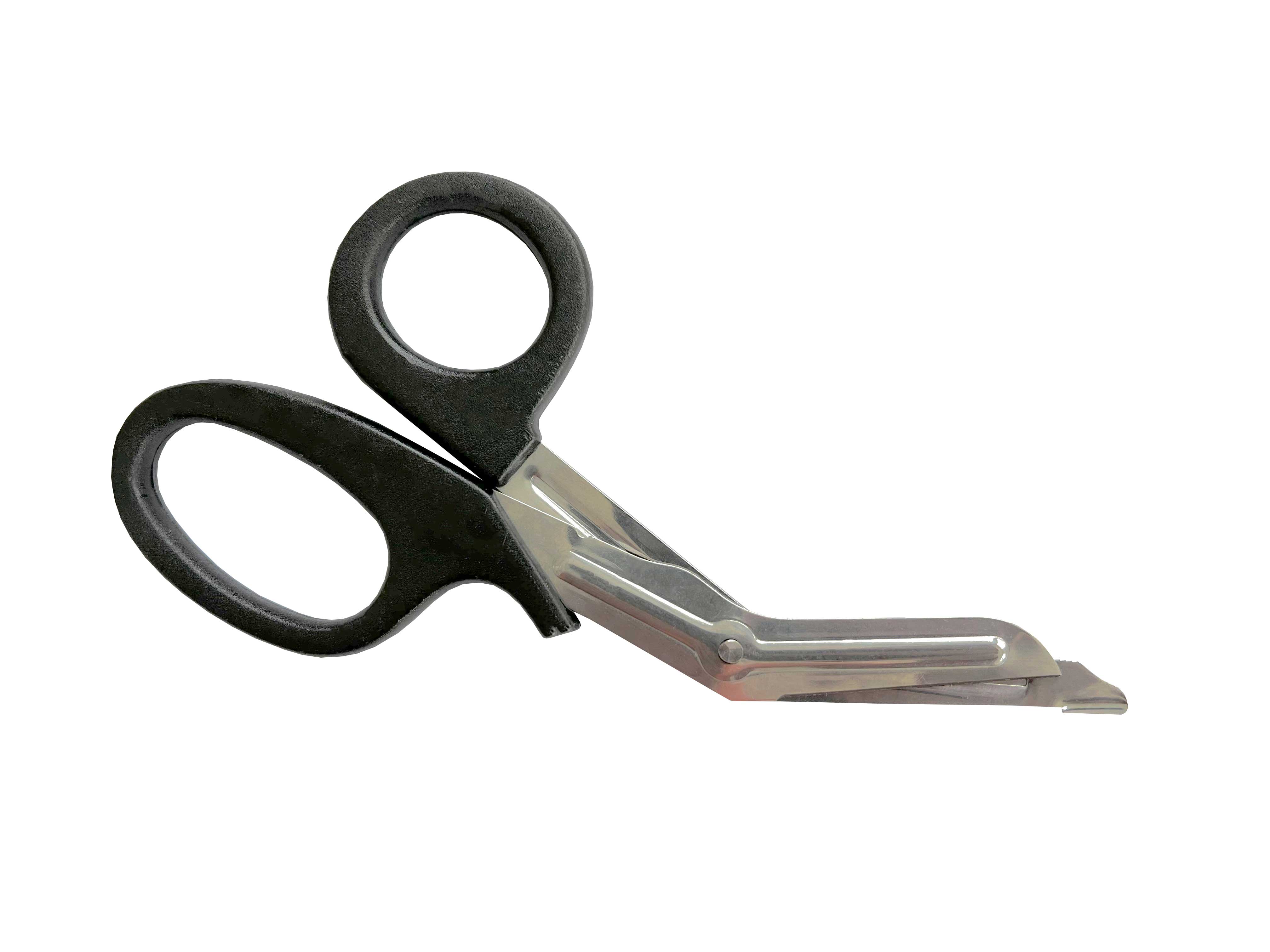 Ножиці зігнуті для аптечок довжиною 190 мм срібно-матові